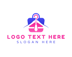 Marketplace - Shopping Clothing Hanger logo design