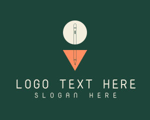 Geometric Writer Pen Logo