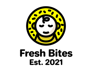 Bagel - Yellow Baby Food logo design
