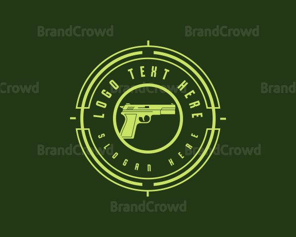 Military Gun Target Logo