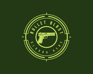 Ammunition - Military Gun Target logo design