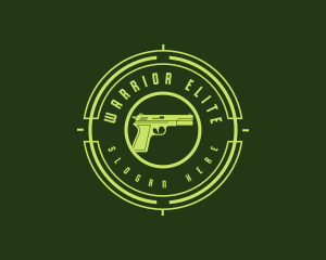 Military - Military Gun Target logo design