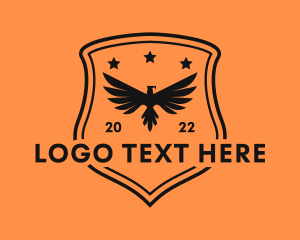 American - Army Eagle Shield logo design