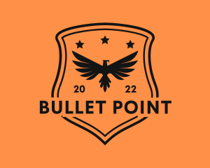 Firearm - Army Eagle Shield logo design