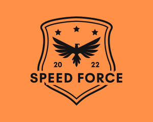 Army Eagle Shield logo design