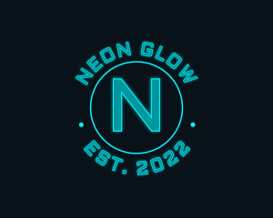 Technology Program Neon logo design