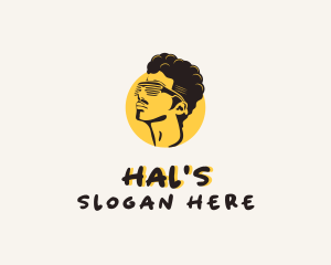 Face - Afro Retro Shades logo design