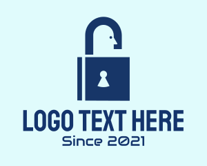 Defense - Locksmith Security Padlock logo design