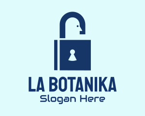 Locksmith Security Padlock Logo