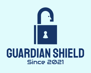 Secure - Locksmith Security Padlock logo design