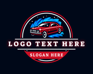 Badge - Car Wash Cleaning logo design