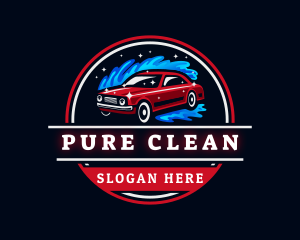 Car Wash Cleaning logo design