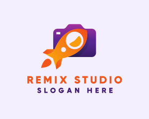 Rocket Photography Studio logo design