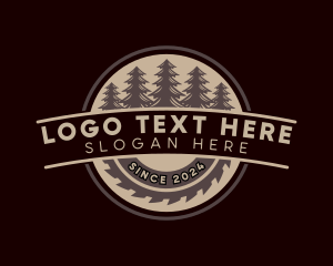 Timber - Sawmill Tree Woodwork logo design