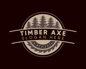 Sawmill Tree Woodwork logo design