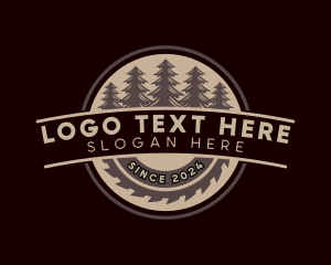 Sawmill Tree Woodwork Logo