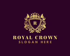 Shield Luxury Crown logo design