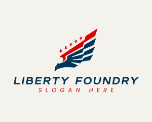 Eagle Patriot Winged  logo design