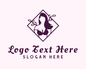 Wax Salon - Sexy Female Lingerie logo design