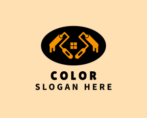 Window - Painting Paint Roller Window logo design