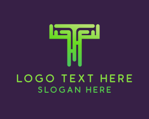 Technology - Programmer Cyber Tech logo design