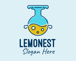 Round - Round Laboratory Flask logo design