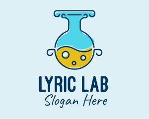 Round Laboratory Flask  logo design