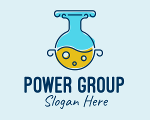 Equipment - Round Laboratory Flask logo design