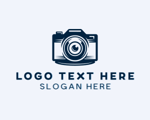 Blogger - Camera Photography Lens logo design