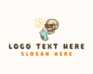 Skeleton - Skeleton Beach Cocktail logo design