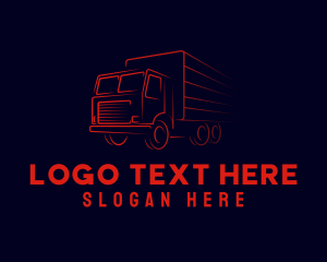 Highway - Express Trucking Delivery logo design