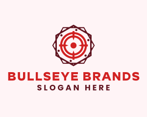 Target Bullseye Crosshair logo design