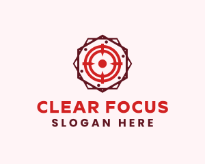 Focus - Target Bullseye Crosshair logo design