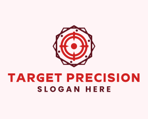 Shooting - Target Bullseye Crosshair logo design