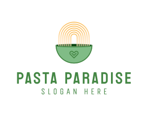 Pasta - Noodle Pasta Bowl logo design