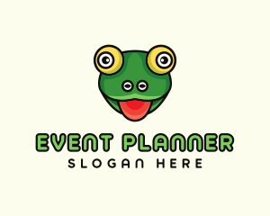 Cartoon Frog Toad Logo