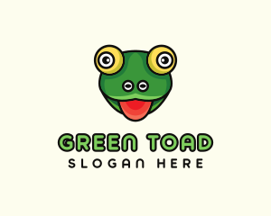 Toad - Cartoon Frog Toad logo design