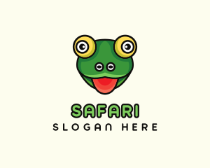 Toy Store - Cartoon Frog Toad logo design