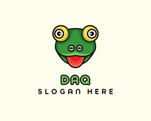Wildlife - Cartoon Frog Toad logo design