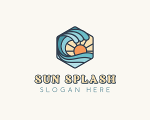 Ocean Waves Resort logo design