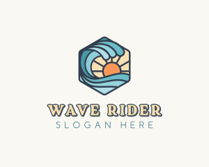 Ocean Waves Resort logo design