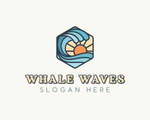 Ocean Waves Resort logo design