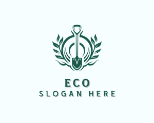 Shovel Tree Planting logo design