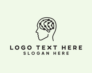 Mind - Digital Brain Intellect logo design