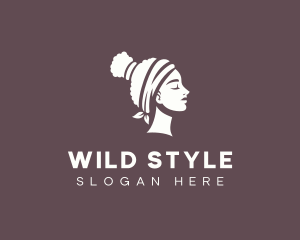 Bandana - Headband Hairstyle Beauty logo design