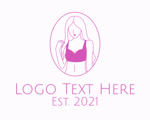 Vlogging - Beauty Woman Lingerie logo design