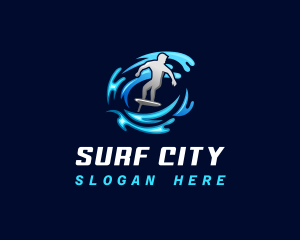 Foil Surfing Tournament logo design