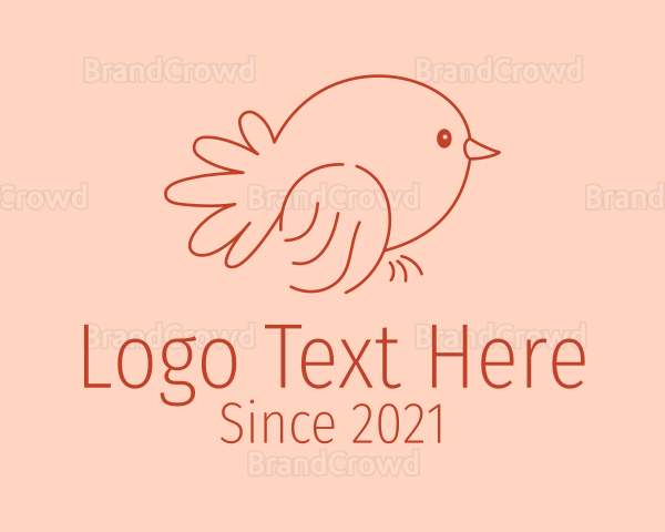 Minimalist Cute Bird Logo