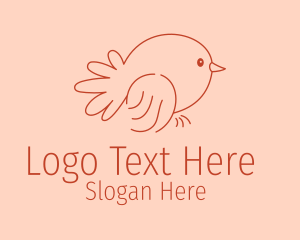 Minimalist Cute Bird  Logo