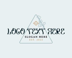 Diamond - Elegant Triangle Business Brand logo design